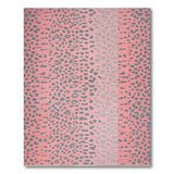 Ombre Pink Leopard Print Area Rug