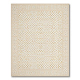 Beige Ivory Trellis Lattice Area Rug