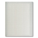 Grey Grid Border Area Rug