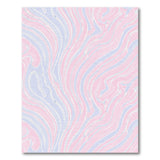 Pink Marble Swirl Abstract Area Rug
