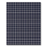 Navy Plaid Washable Area Rug