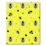 Cheerful Yellow Cartoon Bee Area Rug