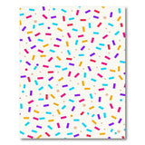 ODIKA Colorful Sprinkles Washable Area Rug - Low Pile Non-Slip Pet & Kid Friendly