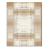 Beige Halftone Dot Geometric Area Rug
