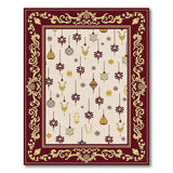 Ornate Gold Lantern Star Area Rug
