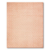 Terracotta White Diamond Lattice Area Rug