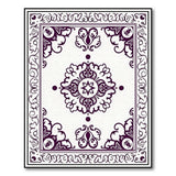 Purple Ornate Medallion Persian Area Rug