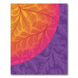 Vibrant Fern Leaf Gradient Area Rug