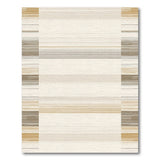 Beige Neutral Striped Geometric Beige and Neutral Area Rug