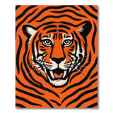 Fierce Tiger Orange Area Rug