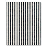 Woven Geometric Modern Black White Striped Woven Area Rug