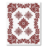 Floral Red Traditional Persian Floral Area Rug
