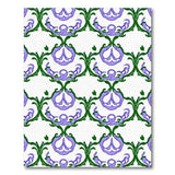 Whimsical Purple Eggplant Pattern Area Rug