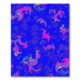 Neon Psychedelic Swirl Abstract Area Rug