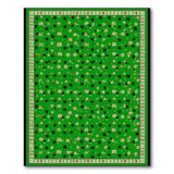 Vibrant Green Shamrock Clover Area Rug