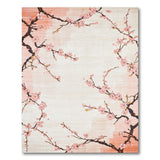 Cherry Pink Cherry Blossom Floral Area Rug
