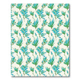 Teal Foliage Bloom Area Rug