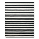Bold Black White Striped No. 30 Area Rug