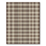 Brown and Tan Rustic Farmhouse Rustic Brown Tan Plaid Area Rug