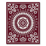 Ornate Red Mandala Persian Area Rug