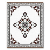Red Ornate Maroon Persian Medallion Area Rug