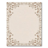 Vintage Floral Border Beige Area Rug