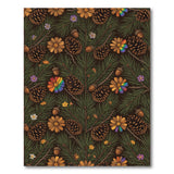 Rustic Pinecone Forest Area Rug