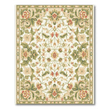 Ornate Floral Vintage Cream Area Rug