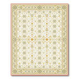 Ornate Gold Teal Persian Area Rug