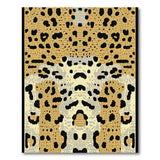 Multi-color and Patterns Golden Leopard Print Area Rug