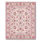 Blush Floral Pink Blush Pink Persian Floral Area Rug