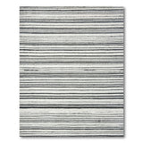 Bold Black White Striped No. 44 Area Rug