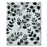 Grey Eucalyptus Leaves Area Rug