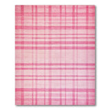 Pink Plaid Checkered Area Rug