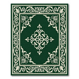 Green Ornate Emerald Green Traditional Persian Rug