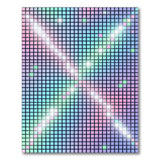 Vibrant Pixel Grid Area Rug