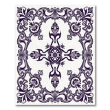 Ornate Purple Persian Area Rug