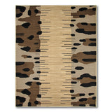 Modern Leopard Spot Woven Area Rug