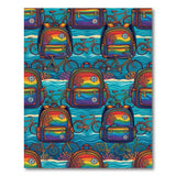 Rainbow Backpack Coastal Area Rug