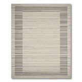 Beige Gray Framed Geometric Area Rug