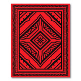 Heritage Tribal Red Bold Red Black Heritage Tribal Area Rug