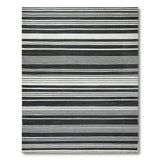 Bold Black White Striped No. 18 Area Rug