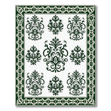Ornate Green Persian Floral Area Rug