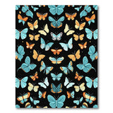 Whimsical Multi-Color Butterfly Area Rug