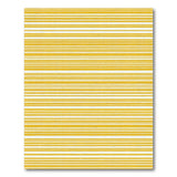 Modern Yellow White Stripe Area Rug