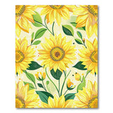 Vibrant Sunflower Field Area Rug