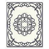 Black and White Traditional Persian Ornate Black White Persian Medallion Rug