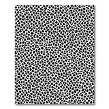 Black and White Spotted Area Rug