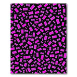 Neon Pink Credit Card Scatter Area Rug