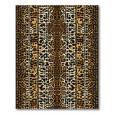 Leopard Print Brown Area Rug